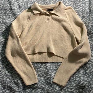 kendall & kylie khaki sweater size small